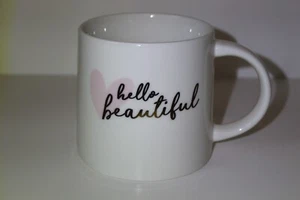 Threshold Porcelain "Hello Beautiful" 16 oz Coffee Mug - Picture 1 of 9