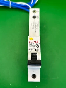 C-Pak AUB1R CPRO-20/1B B20 20A RCBO - Brand New - Picture 1 of 4