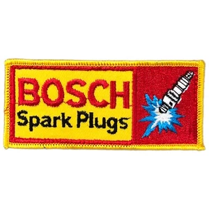 Bosch Bujías Original Bordado 2” X 4.5” Parche Vintage NUEVO - Imagen 1 de 3