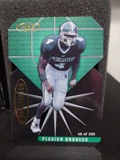 2000 SAGE Hit Prospectors Die Cut Emerald /300 Plaxico Burress #P4 Rookie RC
