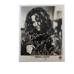 Fotografía firmada por Sheryl Crow 8x10 1994 músico cantante compositor estrella A&M - Imagen 1 de 3