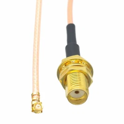 RF coaxial cable SMA female jack to IPX U.fl RG178 6" pigtail PCI WIFI Card - Image 1 of 3