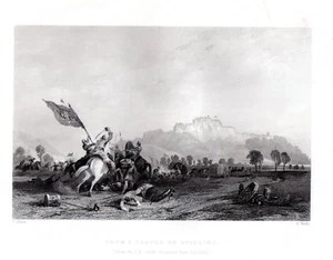 Battle of Sauchieburn STIRLING TOWN AND CASTLE, Scotland FREEPOST - Picture 1 of 1
