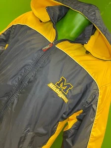 NCAA Michigan Wolverines Full-Zip Hooded Rain Coat Men's Medium - Picture 1 of 7