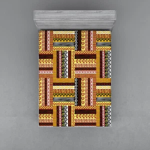 Classic Ethnic Fitted Sheet Cover with All-Round Elastic Pocket in 4 Sizes - Picture 1 of 45