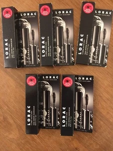Lot of 5 Lorac Cobra Mascara Deluxe Travel Size .14 oz each (.7 oz Total) NIB! - Picture 1 of 10