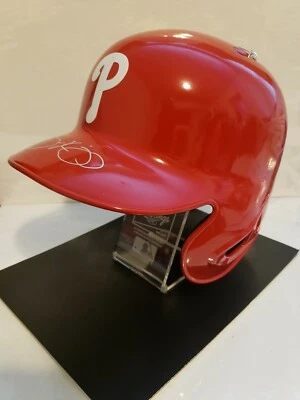 Scott Kingery Signed Philadelphia Phillies FS Rep Batting Helmet MLB & Fanatics - Image 1 of 4