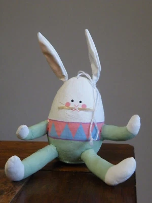 FIGURA CONEJO CONEJITO PRIMAVERA PASCUA 4-1/2" ORNAMENTO COLGANTE ENVÍO GRATUITO Foto 1 de 4