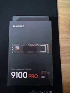 SAMSUNG SSD 9100 PRO 1TB, PCIe 5.0x4 M.2 2280, Seq. Read Speeds Up To 14,800MB/s - Bild 1 von 3