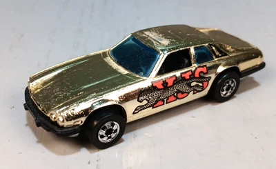 De colección 1977 Hot Wheels Blackwall HK Golden Machines dorado cromo Jaguar XJS Foto 1 de 4