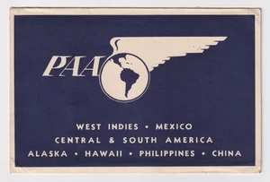 CHAQUETA DE BOLETO Pan Am 1936 vintage con boleto Pan American Airways Havana-Kingston - Imagen 1 de 4