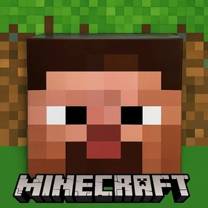 MINECRAFT STEVE Costume Block Head The Amazing Minecraft Cardboard Head One Size - Picture 1 of 5