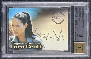 ANGELINA JOLIE LARA CROFT BGS 9 2003 INKWORKS TOMB RAIDER #A1 AUTOGRAPH AUTO 289 - Picture 1 of 2