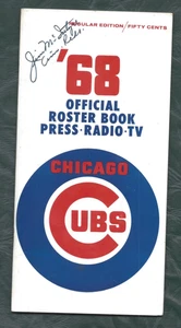 1968 Chicago Cubs Baseball Media Guide Ernie Banks Ron Santo Billy Williams VGWr - Picture 1 of 1