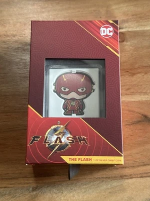 2023 The Flash Pure 1oz.  Silver  Chibi Coin Only 1800 Minted! New In Box - Image 1 of 3