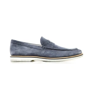 HOGAN Men's Moccasin Loafers in Brown Suede Leather Size EU 43 - Picture 1 of 3