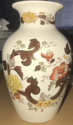 Mason's Brown Velvet Vase - 8" tall - Nice Condition - Made In England VINTAGE - image 1 of 4