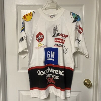 Vintage 2001 Dale Earnhardt GM Goodwrench RCR Racing Signed Shirt Mens L READ - Image 1 of 4