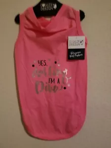 Ausverkauf Hot Pink Diva Hund Tank - Größe X-Large - Bild 1 von 3