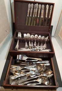 Reed & Barton stainless steel Haversham set case 67pc + 16 serving pc exc - Picture 1 of 9