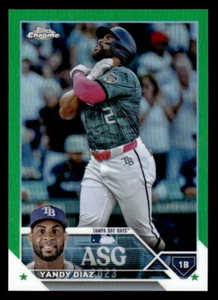 Yandy Díaz 2023 Topps Chrome Update #ASGC-11 2023 All-Star Game Green #/99 - Picture 1 of 2
