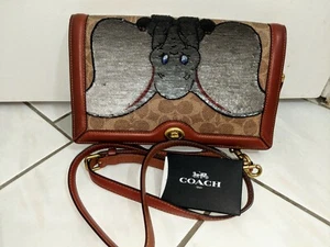 ❤️ Coach Disney X COACH Dumbo Signature Canvas USED - Picture 1 of 4