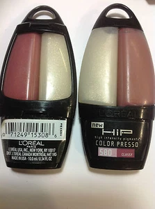2 X L'Oreal HiP Color Presso Lip Gloss CLASSY #580 NEW. - Imagen 1 de 1