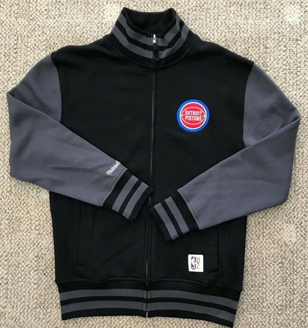Mitchell & Ness Mens Sweatshirt Varsity Jacket M Medium NBA Detroit Pistons Cover