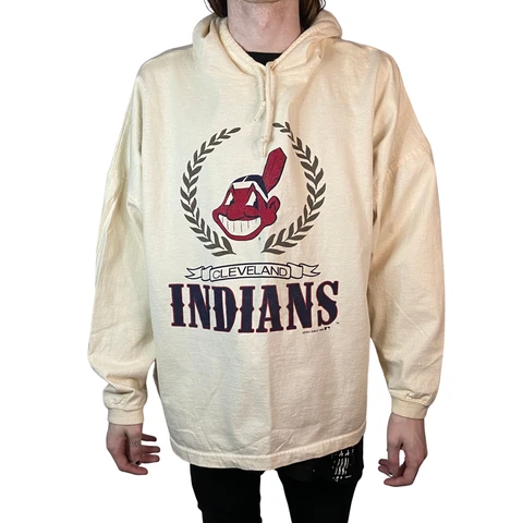 MLB CLEVELAND INDIANS 1989 JOSTENS SPORTSWEAR SIZE XL HOODIE Cover