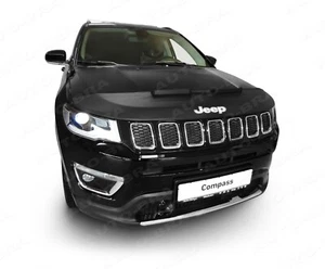 SUJETADOR CON CAPUCHA + LOGOTIPO ajuste brújula jeep desde 2016 MÁSCARA FRONTAL + EMBLEMA - Imagen 1 de 2