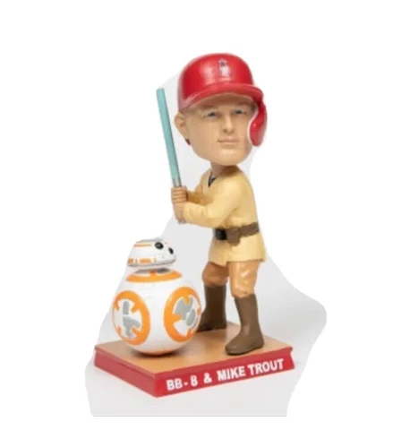 Presale Mike Trout & BB-8 Star Wars SGA Bobblehead LA Angels 04/21/2023 Disney p Cover