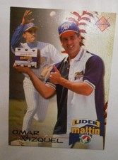 Card  OMAR VIZQUEL TEAM SOJO/ALFONZO#LIDER MALTIN  LINE-UP  1998-99  /Venezuela 