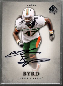 B1151- 2012 SP Authentic Autographs #67 Laron Byrd Auto SAMPLE PIC - Picture 1 of 2