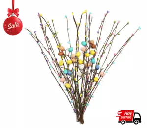 26PCS Artificial Easter Spray Vine,Easter Decorations,Easter Egg Twig Branches f - Picture 1 of 5