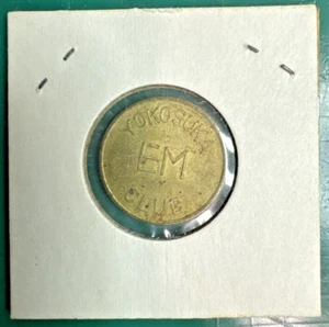 VINTAGE YOKOSUKA CLUB JAPAN TOKEN MEDAL TOKEN COIN - Picture 1 of 2