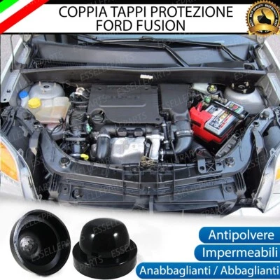 COPPIA TAPPO TAPPI FARO COPRIFARO CUFFIA IN GOMMA FORD FUSION LED, XENO - Immagine 1 di 4