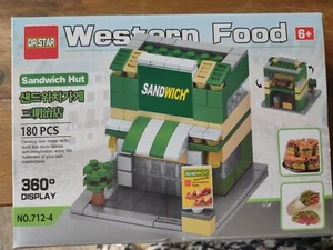 Sandwicherie mini bloc de construction set 3D micro bloc de ville enfants bricolage jouets - Photo 1 sur 2