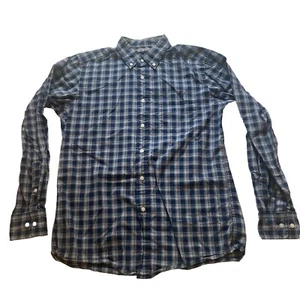 uniqlo mens plaid shirt Small Blue button up long sleeves Casual NWOT - Picture 1 of 18