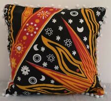 Handmade Cotton Cushion Covers With Pom Pom Mandala Square Pillowcases 16x16