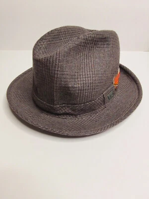 McGregor Headwear Brown Tweed Hat Medium Size 7 - 7 1/8. Wool Blend - Image 1 of 4