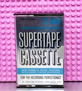 REALISTIC SUPERTAPE C-60 1973 USA BLANK CASSETTE TAPE (1) 44-615A(SEALED) - Picture 1 of 3