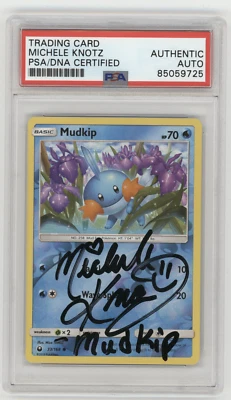 PSA Signed Michele Knotz Mudkip Celestial Storm 33/168 Reverse Holo Common - Image 1 of 2