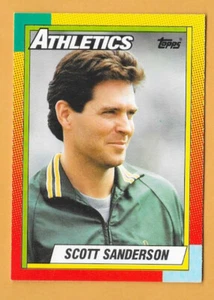 SCOTT SANDERSON OAKLAND ATHLETICS #110T - TOPPS TRADED NM-MT 1990 - Picture 1 of 2