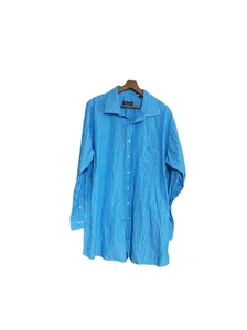 Donald J. Trump Signature Collection Talla 19 36/37 Alto Turquesa Azul y Blanco - Imagen 1 de 5