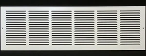 36"w X 10"h Steel Return Air Grilles Sidewall and Ceiling HVAC Duct Cover White - Picture 1 of 3