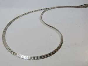 KA 1772 Karizia 6.7g Sterling Silver Heart Herringbone 18" Chain Italy 925 C8884 - Imagen 1 de 13
