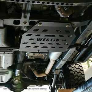Estuche de transferencia Westin placa deslizante texturizada negra para Jeep Wrangler 42-21085 18-21 - Imagen 1 de 5