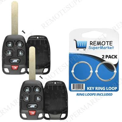 2 Replacement for 2011 2012 2013 Honda Odyssey Remote Car Key Fob Shell Case 6B - Image 1 of 4