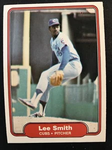 Tarjeta de béisbol 1982 Fleer Lee Smith novato #603 Chicago Cubs casi nueva/como nueva sin error patio - Imagen 1 de 3