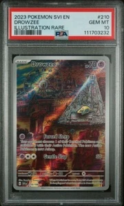PSA 10 DROWZEE 210/198 Illustration Rare IR POKEMON Scarlet & Violet GEM MINT - Picture 1 of 2